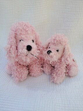 GANZ Webkinz Pink Poodle Plush Pair